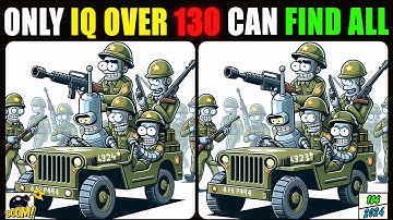 💣Spot the difference: Only IQ Over 130 Can Find Differences ( Find the difference #104 )