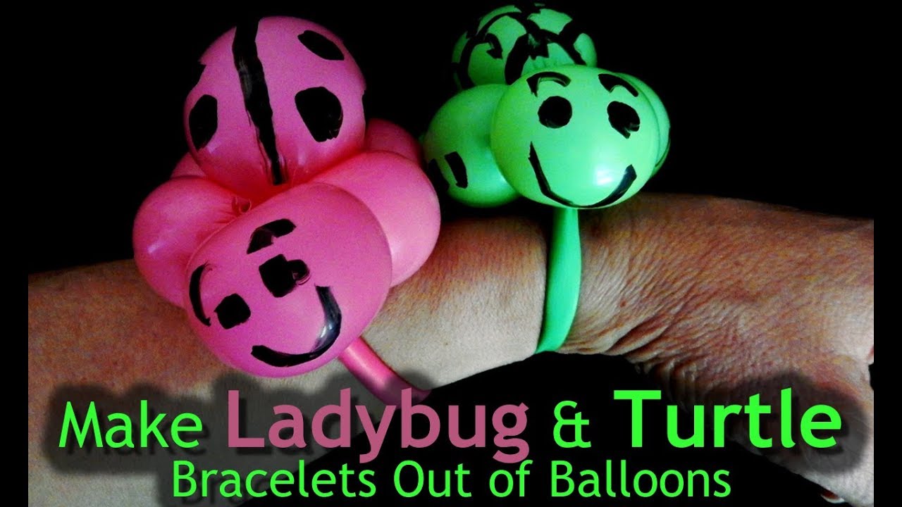 How to Make the Cutest Balloon Animal Bracelets Learn the Ladybug and