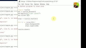 How to draw a star  🌟 using python programming