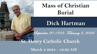 Dick Hartman - Mass of Christian Burial - 3.4.24