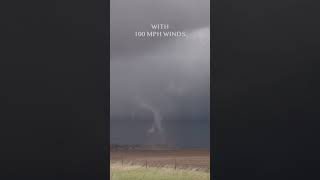 Twister Flips Semi on Nebraska Highway #tornado #stormchaser #nebraska