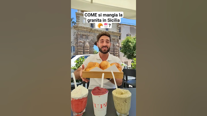 COME MANGIARE LA GRANITA SICILIANA PT.1 #granita #palermo #sicilia