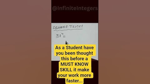 Square of Any Number in Seconds | Mental Math Secrets | Genius Math Hack #mathtricks#mathtrickshort