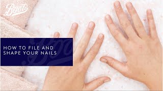 How To File And Shape Your Nails | Nail Tutorial | Boots Beauty | Boots UK screenshot 3