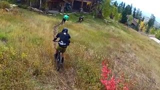 Downhill Mountain Biking with a FPV Quadcopter