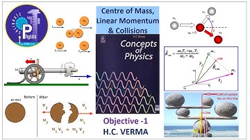 COM & Collisions | H.C. Verma | Objective-1 (Q1 to Q19) | Calibrate Physics with PP Sir