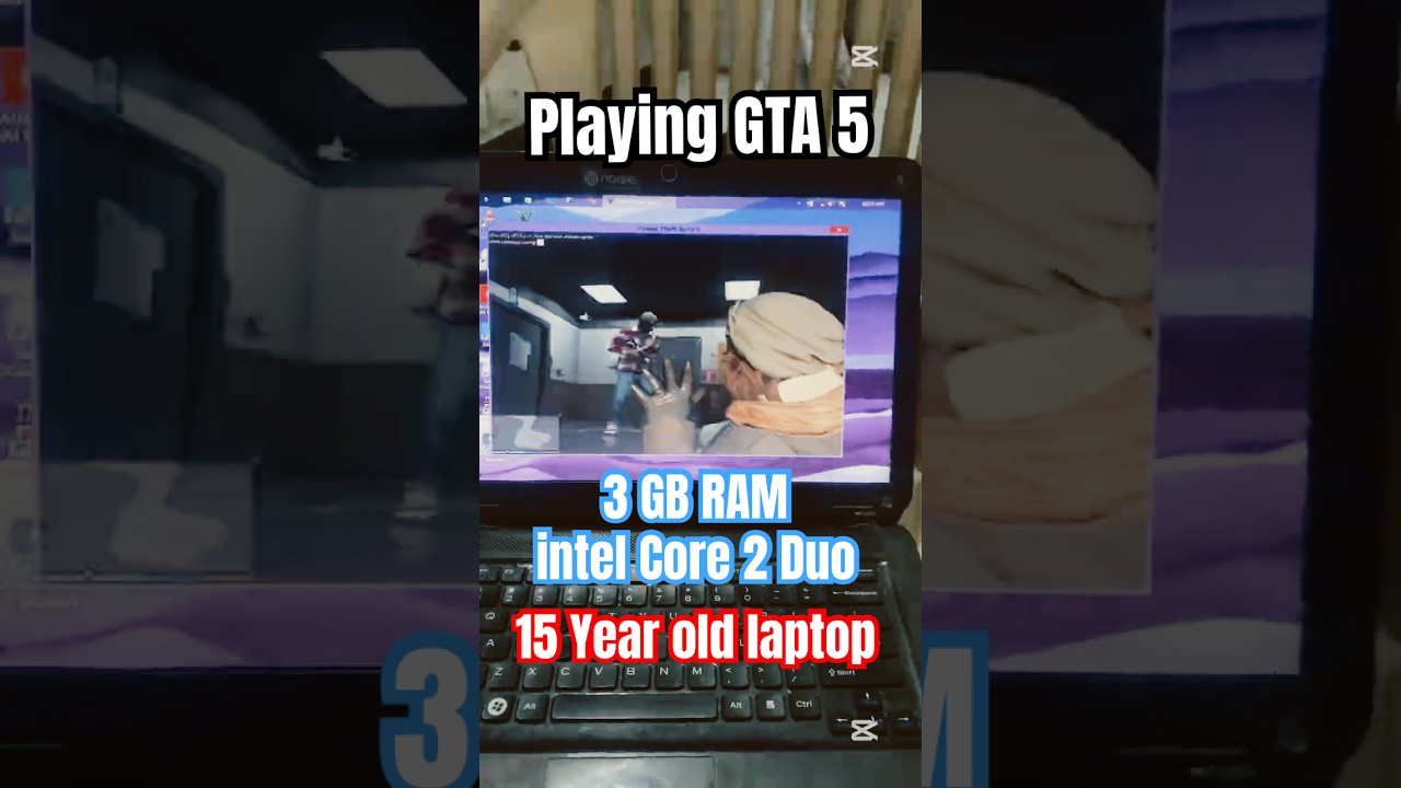 Playing GTA 5 on 15 year old laptop