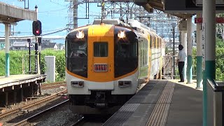 【特急通過！】近鉄橿原線 30000系ビスタEX 京都行き特急 平端駅