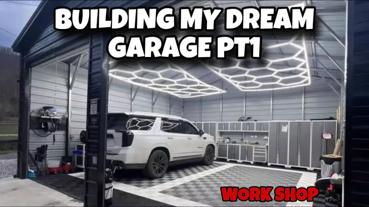 BUILDING MY DREAM GARAGE PT 1 ( NEW SHOP) - YouTube
