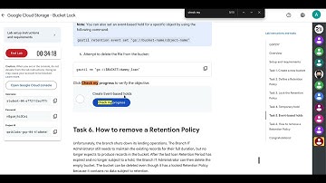 Google Cloud Storage - Bucket Lock | GSP297 EASY AND UPDATED SOLN
