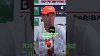 THROWBACK: Nadal&#39;s iconic interview moment 😂 #tennis #rafaelnadal