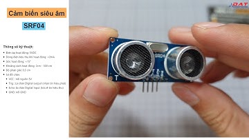 Cảm biến siêu âm SRF04 | Điện tử DAT