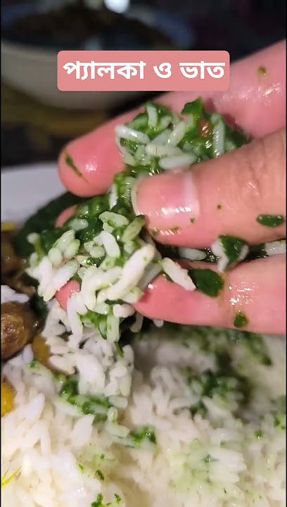 প্যালকা ও ভাত  একদম উরাধুরা খেয়ে নিলাম। #shorts #palka #foodie @azadislam1