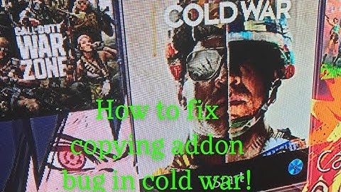 How to Fix Cold War Copying Addon Glitch! (Doesn’t work anymore)