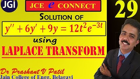 Solution of ordinary Differential equation using Laplace transforms || 18mat31