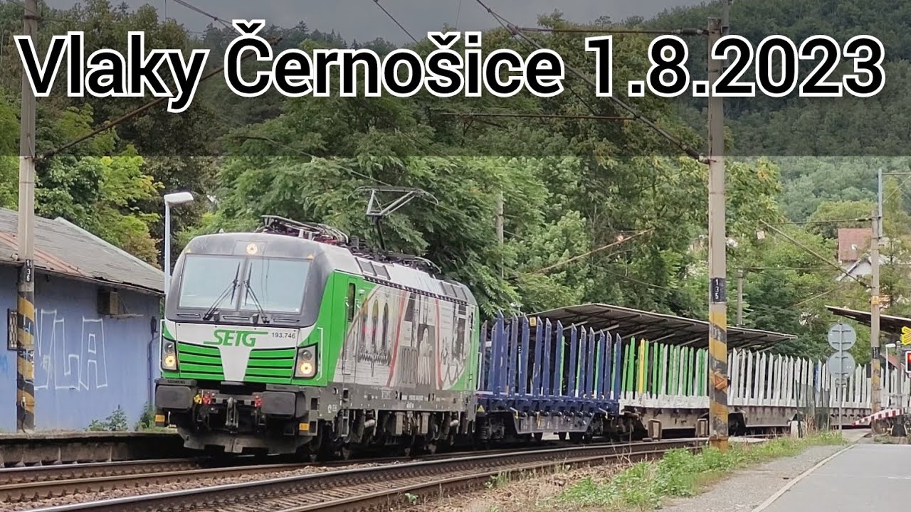Vlaky Černošice 1.8.2023