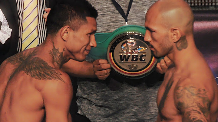 🥊🆚🥊| El pesaje entre Miguel Alacrán Berchelt y Jeremy Triana en Tlaxcala 2024