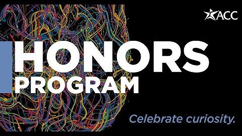 ACC Honors Program Recruitment Video