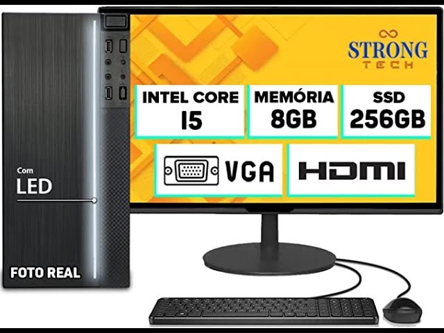 Pc Gamer Completo 3green Fps Intel Core I5 16gb Ram Geforce Gtx 4gb Ssd  512gb Monitor 20 75hz Fonte 500w 3gf-026