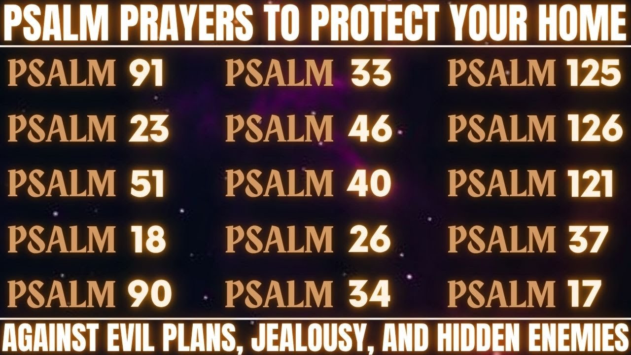 PSALM PRAYERS TO PROTECT YOUR HOME – AGAINST EVIL PLANS, JEALOUSY, AND HIDDEN ENEMIES