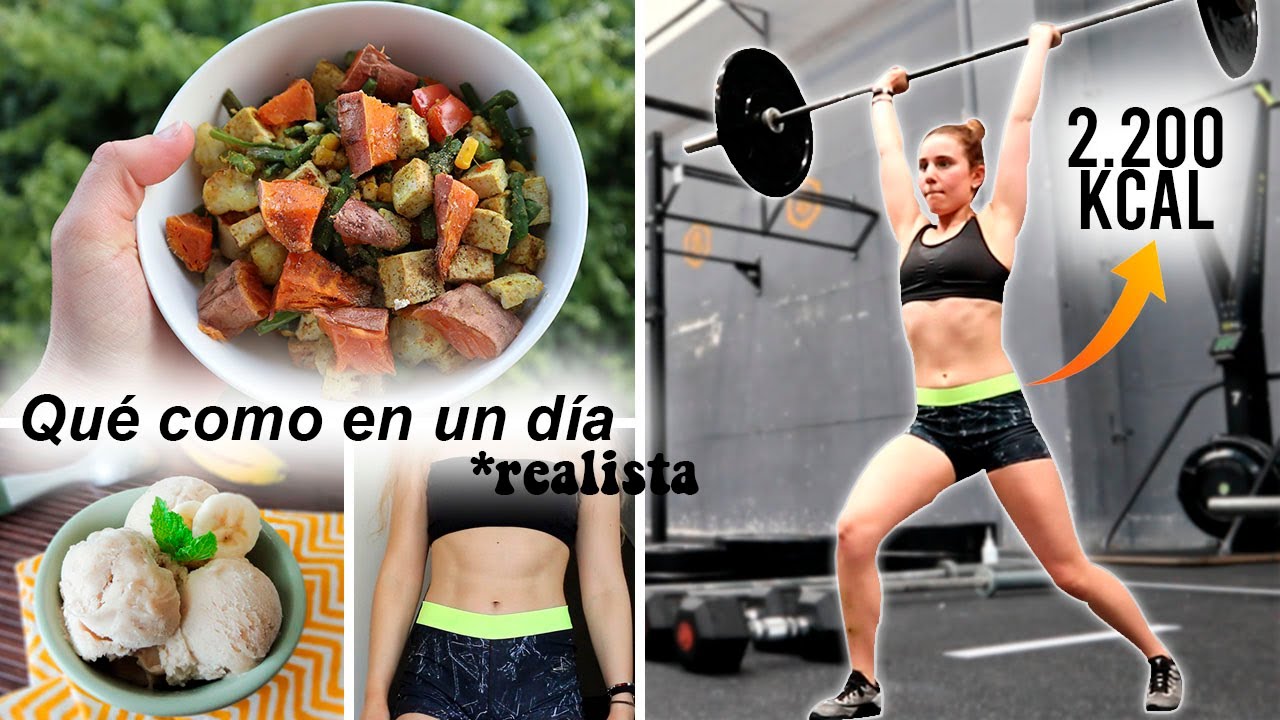 Qué como en un día para MANTENER MI PESO | mi DIETA FITNESS de 2200