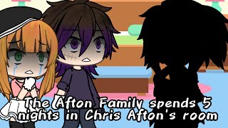 The Afton Family spends 5 nights in Chris Afton's room//Night 4//{remake}