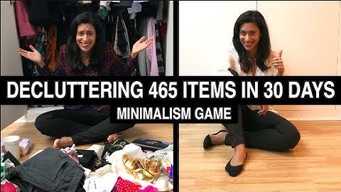MASSIVE minimalist DECLUTTER || Decluttering 465 items in 30 days || The minimalism game