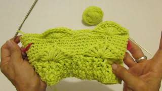 Cómo tejer Conjunto de HILO TEJIDO a CROCHET  CUBRE PAÑAL parte 2 