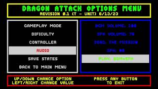 Dragon Attack Mythologies 1 Options Menu W.I.P.