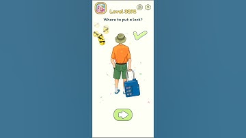 Dop 2 (Delete One Part) Level - 3292 Where to put a lock? #shorts #shortsfeed #viralshorts