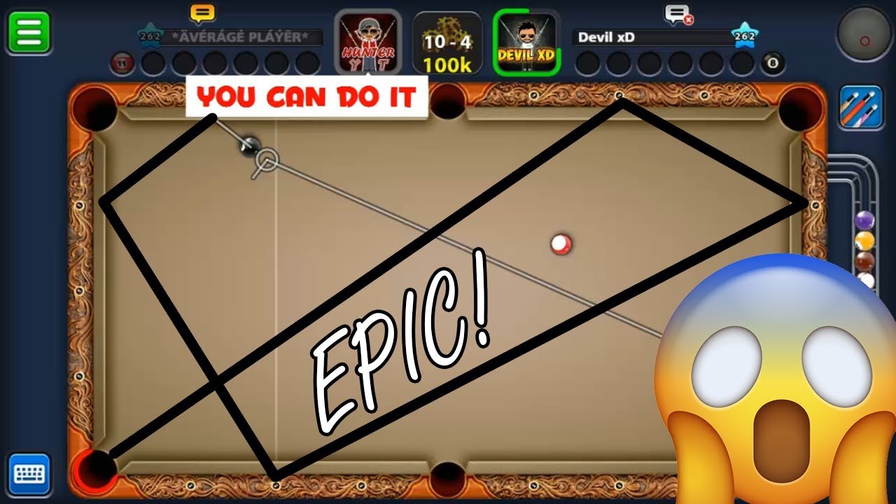 8 ball pool EPIC TRICK SHOTS MUST watch!! FT. DEVIL xD ...