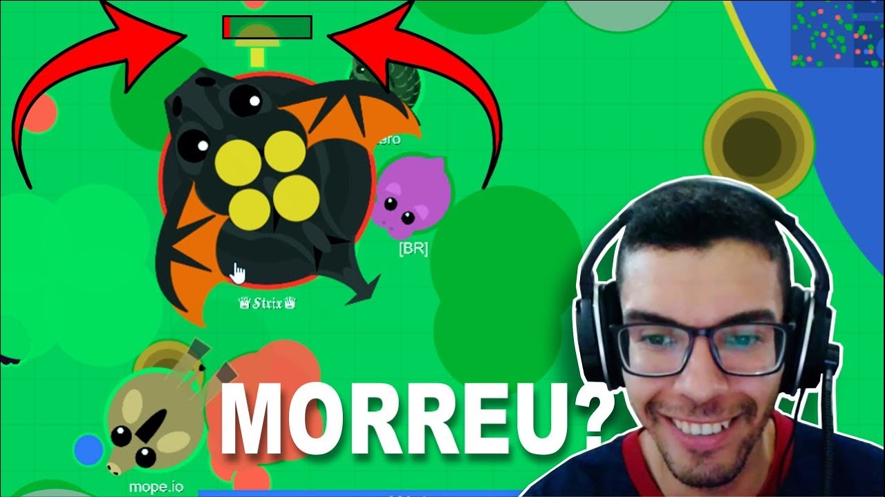 BLACK DRAGON MORREU? - Mope.io 