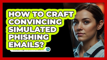 How To Craft Convincing Simulated Phishing Emails?