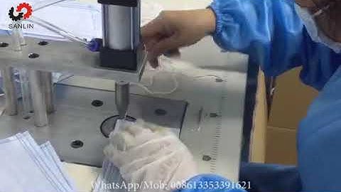 Semi-automatic ultrasonic mask welding Nonwoven mask ear Belt strap plastic spot welding machine