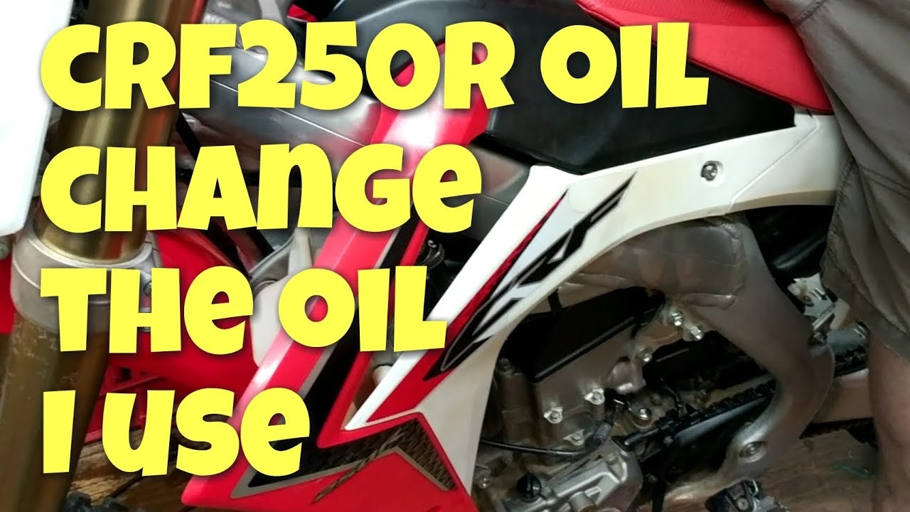 Honda CRF250R Oil Change YouTube