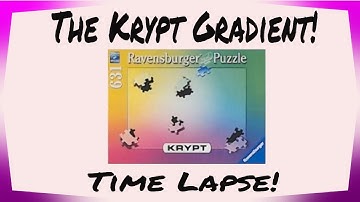 The Krypt Gradient Puzzle By Ravensburger Time Lapse!