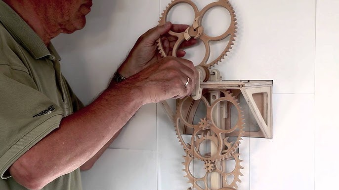 Making a wooden gear clock - Part 2 - Loxaco, Inc - with build