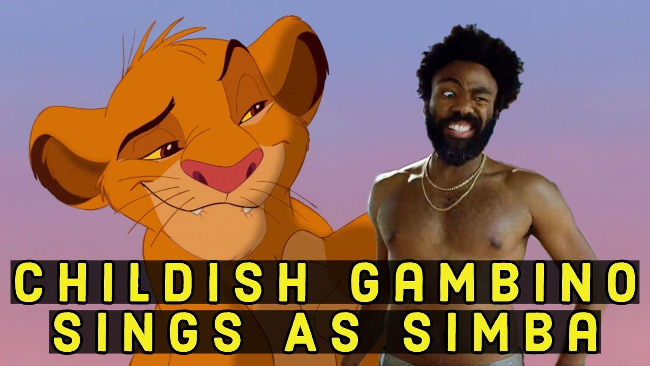 Childish Gambino Donald Glover Singing as Simba in The Lion King (1994 ...