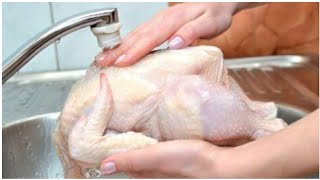 أفضل واسهل طريقة لتنظيف الدجاج الصحيحة و التخلص من الزفارة نهائيا للحشو او الشوي