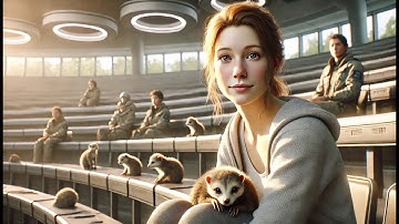 Instructors Released Predator Cubs in the Lecture Hall — They Climbed Into the Human’s Lap to Sleep