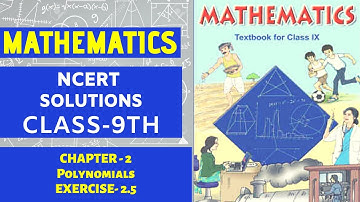NCERT Solutions Class 9 Maths Chapter 2 Polynomials (Ex. 2.5) (Questions  1 to 8)
