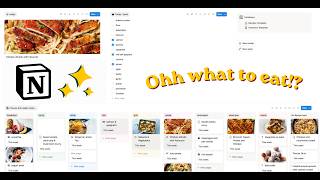 Notion Template: Meal prep planner & automated grocery list