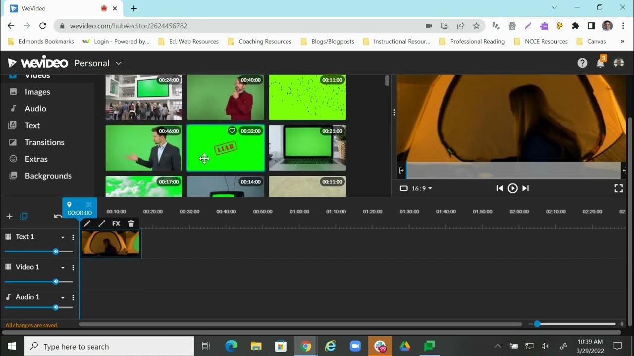 WeVideo Green Screen Editing YouTube