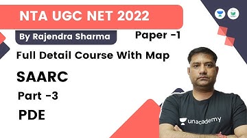 Full Detail Course With Map | Paper 1| SAARC Part -3 | NTA UGC NET 2022 | Rajendra