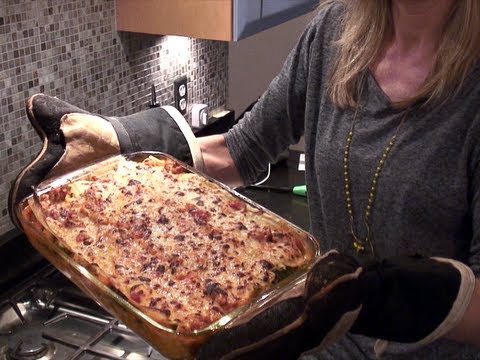 Healthy Lasagna Recipe ~ Turkey, Spinach, & White Beans