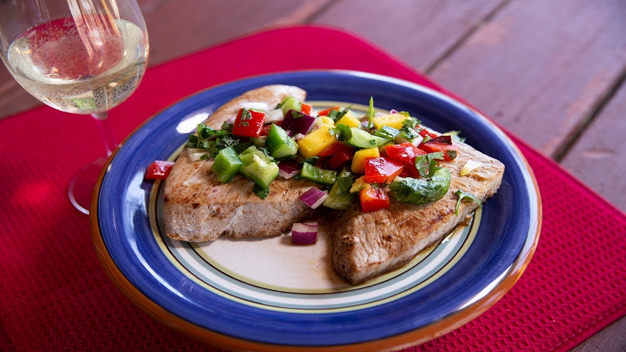 Ingles Table Steve Woronoff Grilled Tuna Steak With Mango Salsa