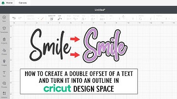 How To Create A Double Offset  Of A Text And Turn It Into An Outline In Cricut Design Space