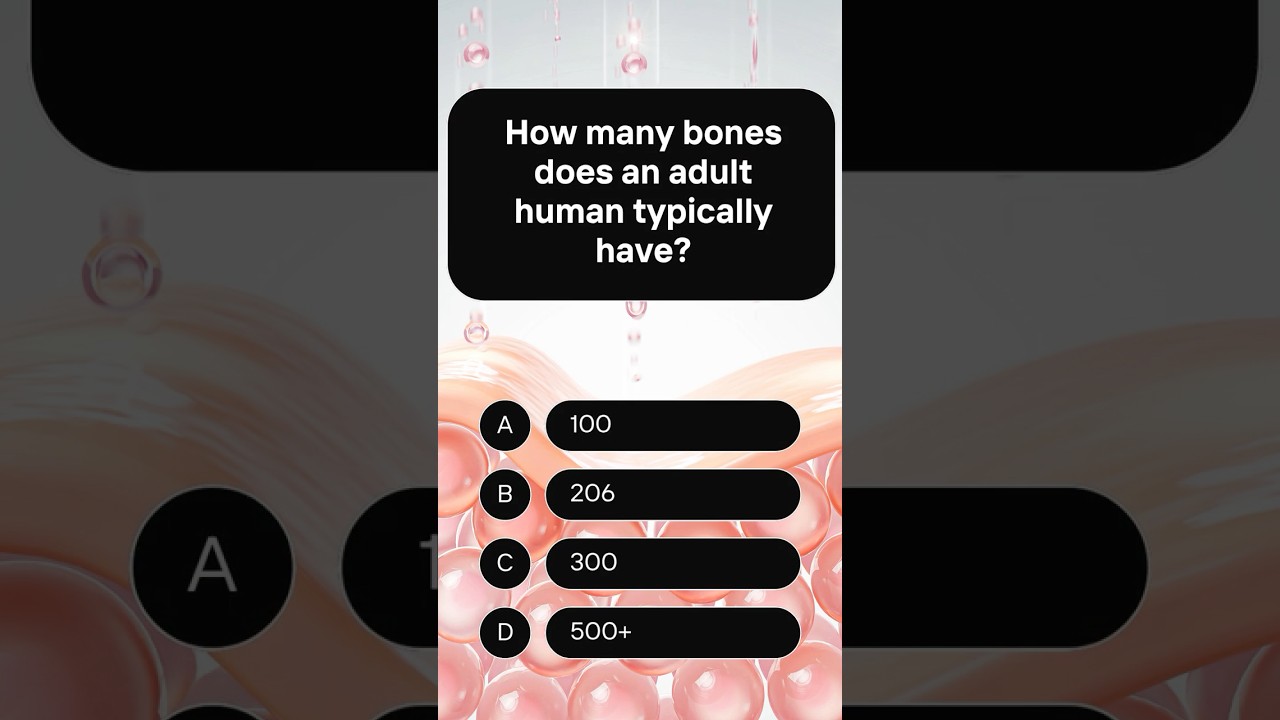 Bone Facts Quiz 💀 | Human Anatomy Fun Challenge! 