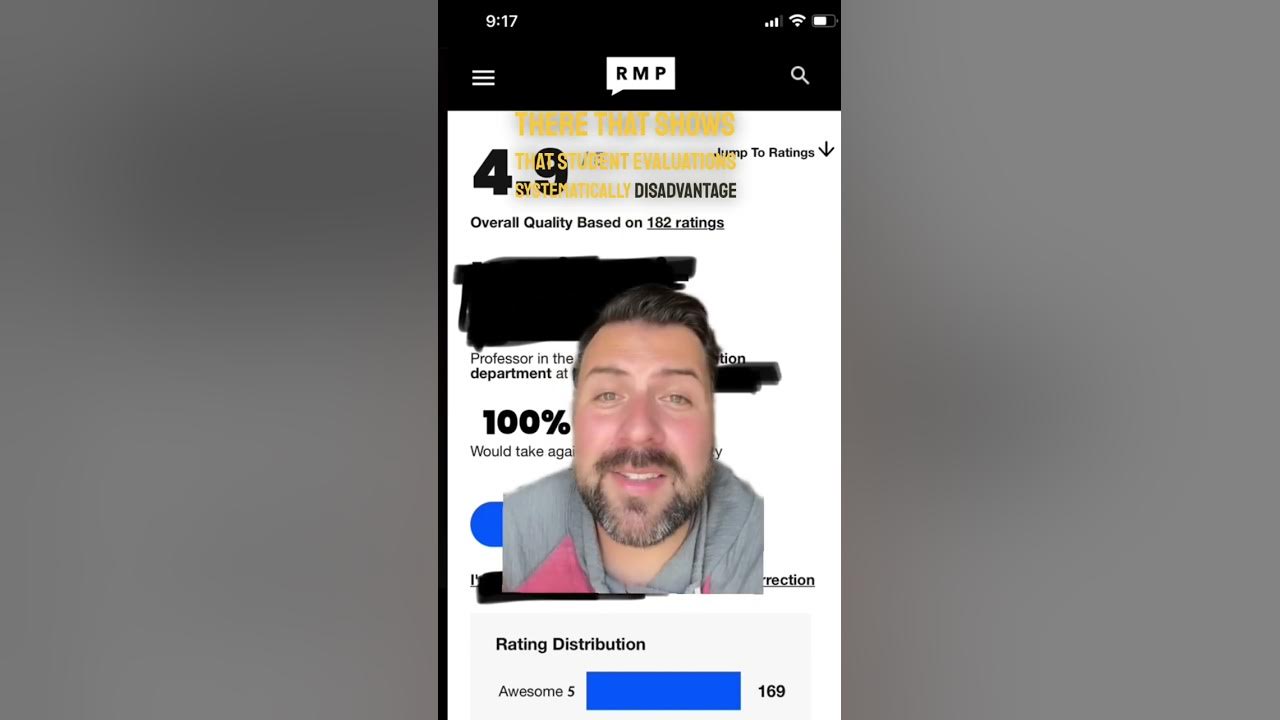 Rate My Professor professors teachersofyoutube ratemyprofessor YouTube