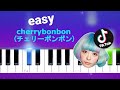 Cherrybonbon  Tiktok | EASY PIANO TUTORIAL